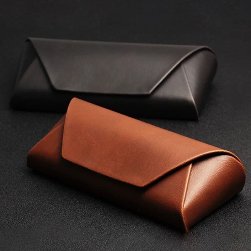 Étui à lunettes de luxe en cuir