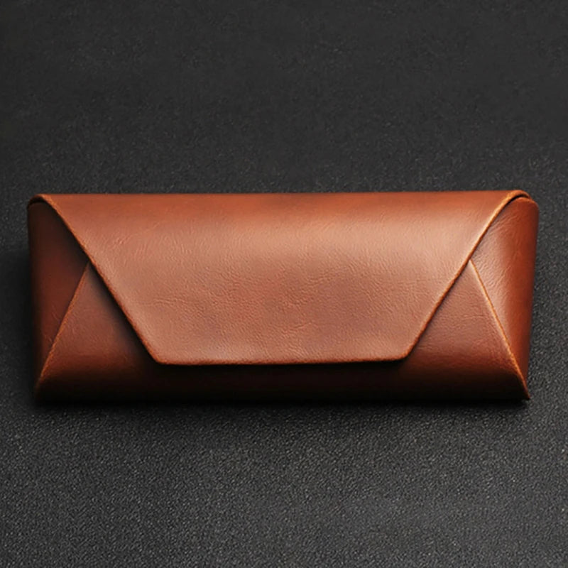 Étui à lunettes de luxe en cuir