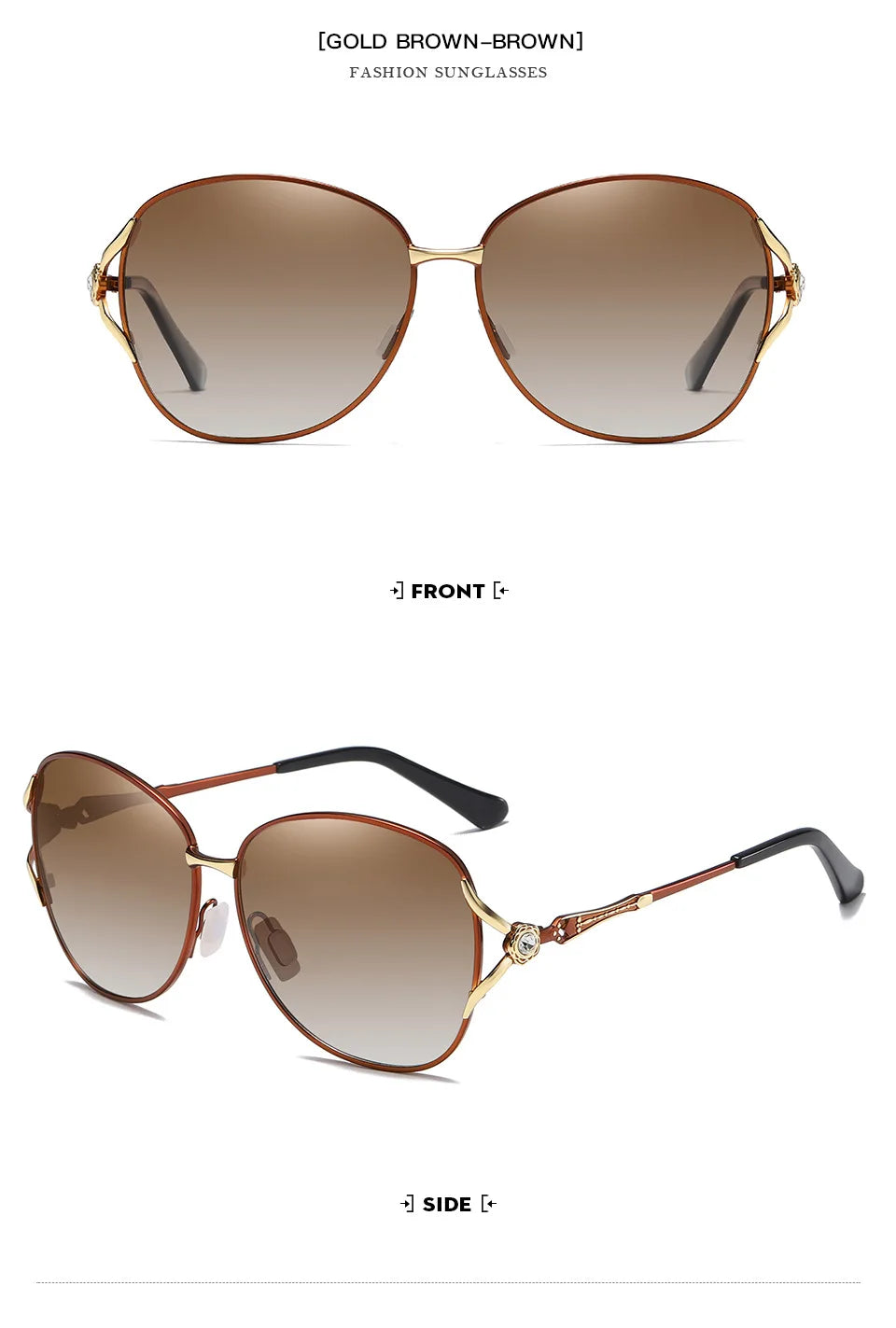 Lunettes de soleil luxueuses pour femme