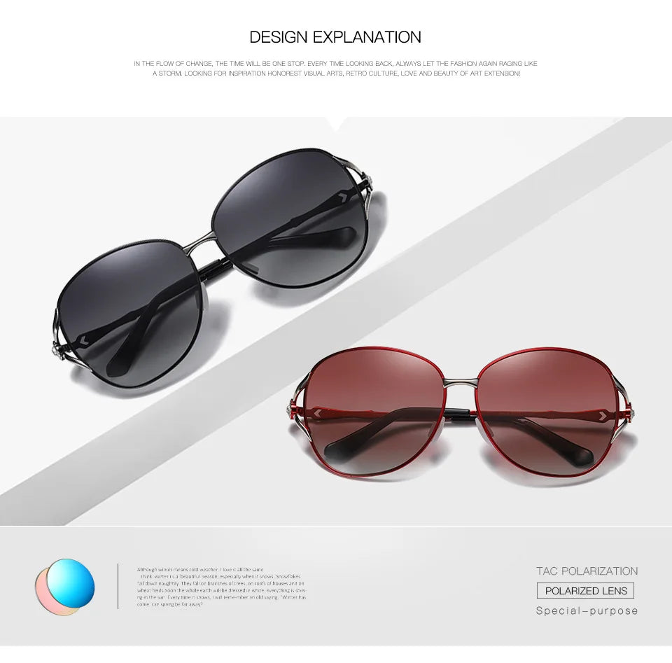 Lunettes de soleil luxueuses pour femme